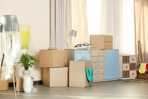 Removal team helping a local move in Chalkfarm