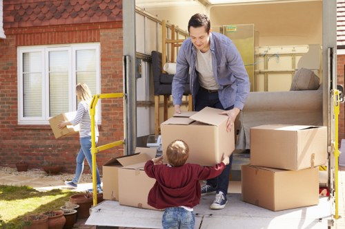 Local man with van removal service helping with a move in Chalkfarm