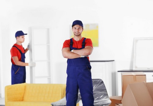 Removal team helping with a local move in Chalkfarm