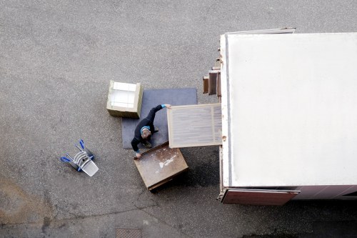 House movers navigating local access and parking in Chalkfarm